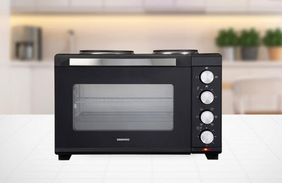 Daewoo Light 3000W 42L Countertop Oven With Hot Plates & Rotisserie - Image 10