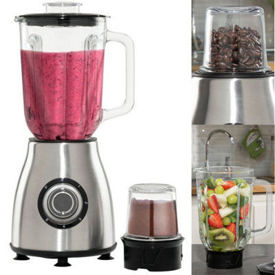 Daewoo Stainless Steel Blender Smoothie Maker Glass Jug Food Processor & Grinder from B&Q
