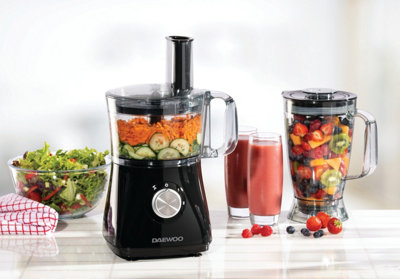 Daewoo All-In-1 Set 750W 2L Multifunctional Food Processor Electric Food Chopper Including Soup Blender Smoothie Maker Jug from B&Q
