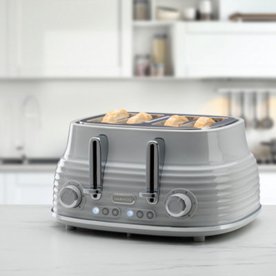 Daewoo Grey Sda2484ge Sienna 4 Slice Toaster - Image 4