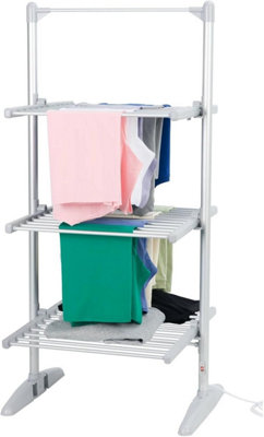 B&Q -  Electric 3-Tier Heated Clothes Dryer Airer To Dry Clothing With Energy & Space Saving