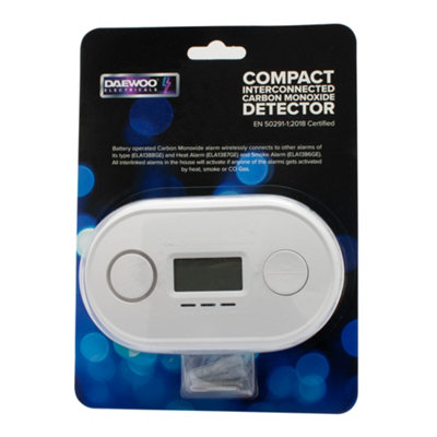 Daewoo Electricals Carbon Monoxide Alarm Interlinked Wireless 10 Year Battery from B&Q
