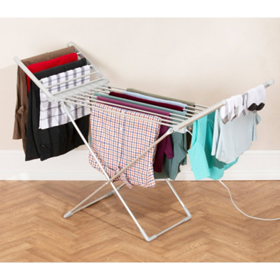 B&Q -  Heated Winged Airer Foldable Drying Rack 230W 15Kg Load Hea1874Ge