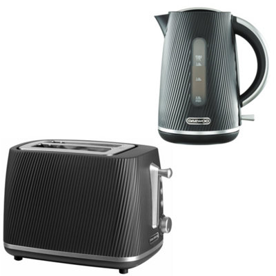 Daewoo Cascade 1.7 L Rapid-Boil Kettle & 2-Slice Toaster Breakfast Set from B&Q
