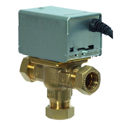 B&Q -  V4073A Motorised 3 Port Mid Position Valve 28mm V4073A1088