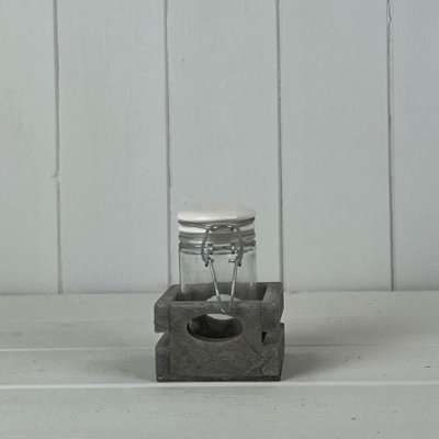  - Satchville Wooden Jar And Holder