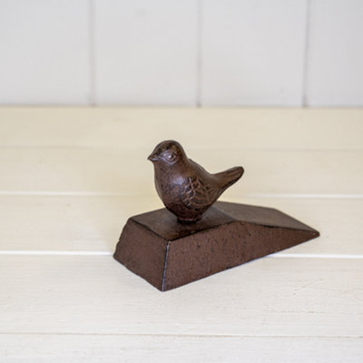 Satchville Cast Iron Door Wedge With Bird Deco from B&Q