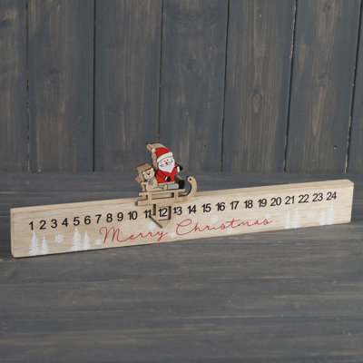 Satchville Wooden Santa Advent Calender from B&Q