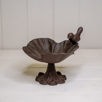 Satchville Cast Iron Flower Bird Bath from B&Q