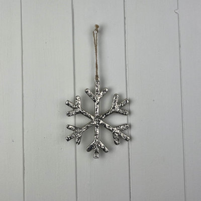 Satchville Metal Hanging Snowflake from B&Q