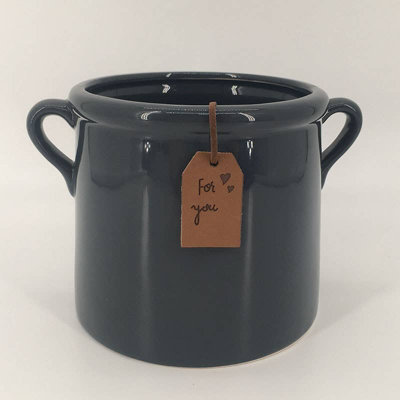 Satchville Midnight Blue Ceramic Pot