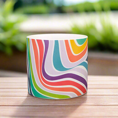 Satchville Ceramic Rainbow Pot from B&Q
