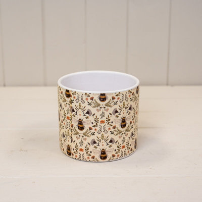 Satchville Ceramic Botanical Bee Pot from B&Q