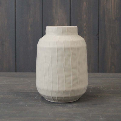 Satchville Glazed Pistachio Vase from B&Q