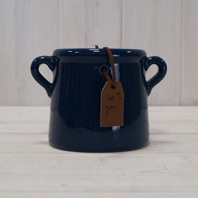 Satchville Blue Ceramic Vase/pot