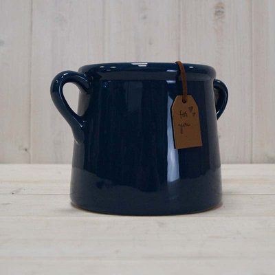 Satchville Blue Ceramic Vase/pot