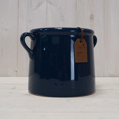 Satchville Blue Ceramic Vase/pot