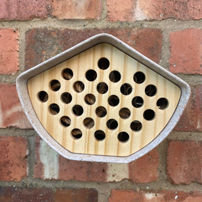 Earthy Sustainable Outdoor Bee House from B&Q