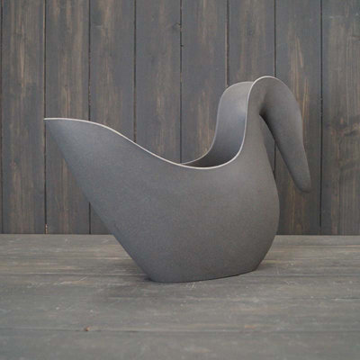 Satchville Bamboo Anthracite Grey Watering Jug from B&Q