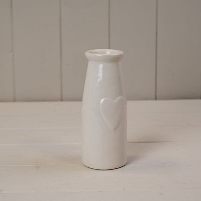 Satchville Ceramic Vase With Heart from B&Q