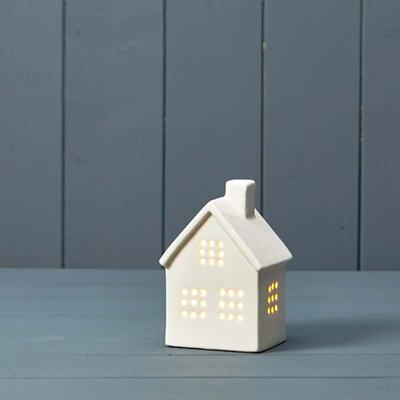 Satchville Led Ceramic House Ornament from B&Q