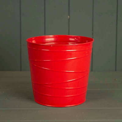 Satchville Red Zinc Pot/planter from B&Q