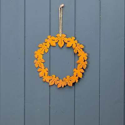  - Satchville Hanging Metal Leaf Wreath