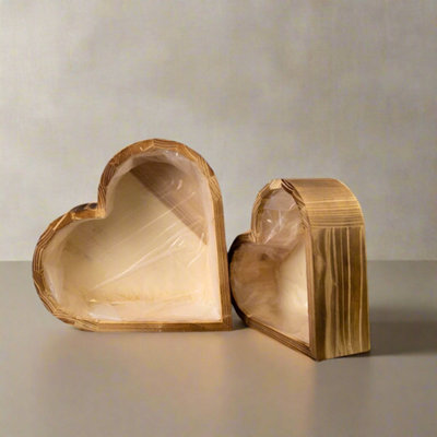Satchville Heart Wooden Planters Set from B&Q