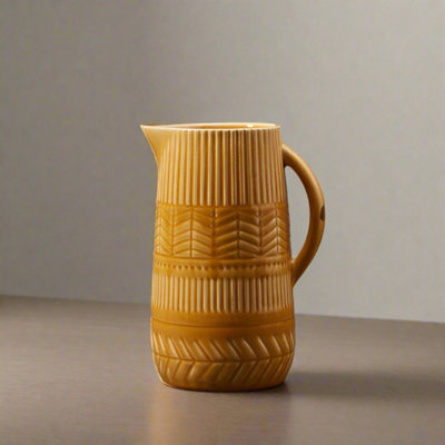 Satchville Yellow Ceramic Vase/jug from B&Q