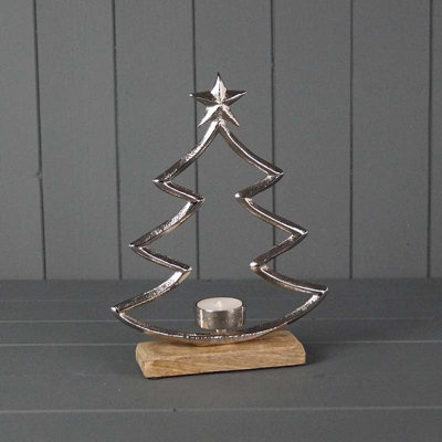 Satchville Metal Tree Tealight Holder from B&Q