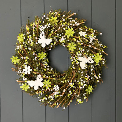 Satchville TwigFlower And Butterfly Wreath from B&Q