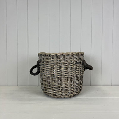  - Satchville Round Basket With Rope Handles