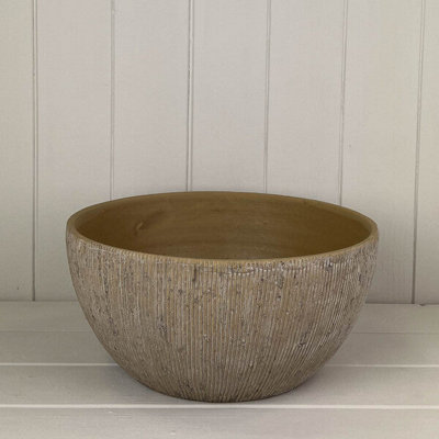 Satchville Pebble Stone Bowl/planter from B&Q