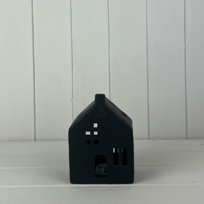 Satchville Short Black Ceramic Led House from B&Q