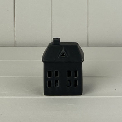  - Satchville Black Ceramic House With Led