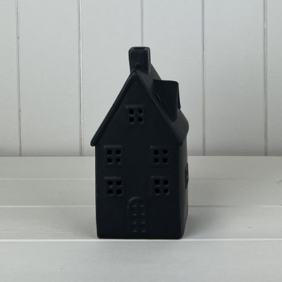  - Satchville Black Ceramic Led Houses