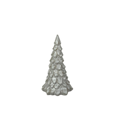 Glazed Ceramic Tree Ornament With Textured Detail 16Cm from B&Q