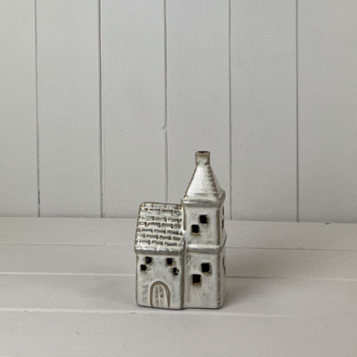  - Satchville Beige Mottle Ceramic Church Decoration With Led