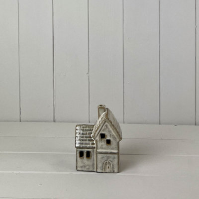  - Satchville Beige Mottle Ceramic House Decoration With Led