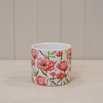 Satchville Ceramic Poppy Pot Small from B&Q