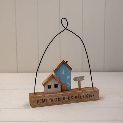  - Satchville Wooden Hanging Home Sign