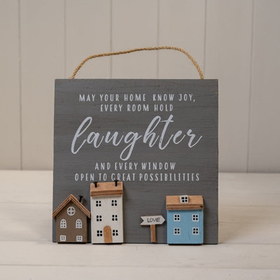 Satchville Wooden Phrase Home Sign