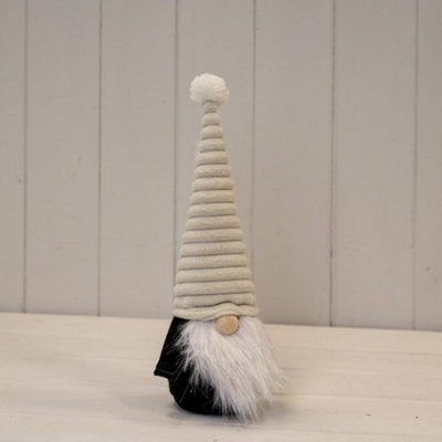  - Satchville Cream Ribbed Hat Gonk