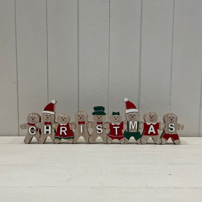  - Satchville Gingerbread Family 'christmas' Sign