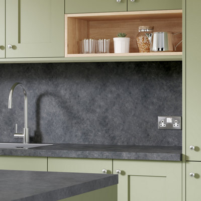 Omega Brasilia Laminate Splashback3000mm X 600mm X 9mm from B&Q