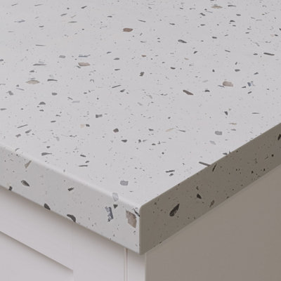 Omega Cassata Extramatt Postformed Laminate Kitchen Worktop4100mm X 600mm X 38mm from B&Q