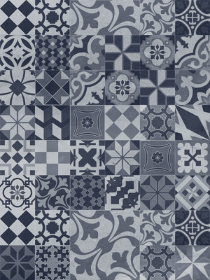 Alloy  Modern Victoria Kitchen Backsplash 600mm X 800mm X 4mm from B&Q