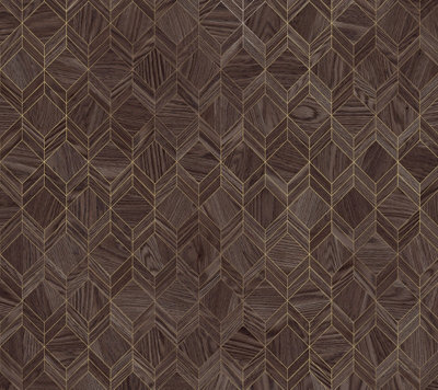 Alloy Parquet Walnut Kitchen Splashback 900mm X 800mm X 4mm from B&Q