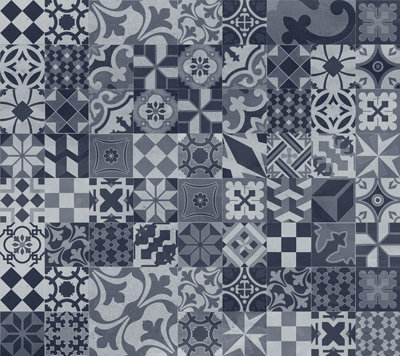 Alloy  Modern Victoria Kitchen Backsplash 900mm X 800mm X 4mm from B&Q