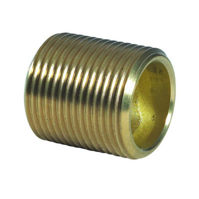 Plumbright Brass Barrel Nipple 3/4" from B&Q
